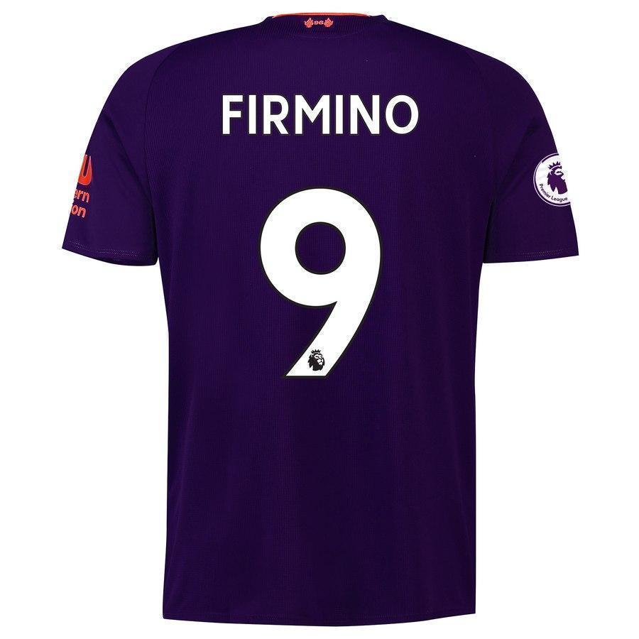 Liverpool 9-Roberto Firmino New Balance Away Soccer Jersey 2018-2019 – Purple
