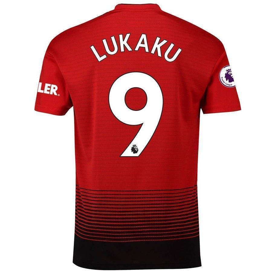 9-Romelu Lukaku Manchester United Home Soccer Jersey 2018-19 – Red