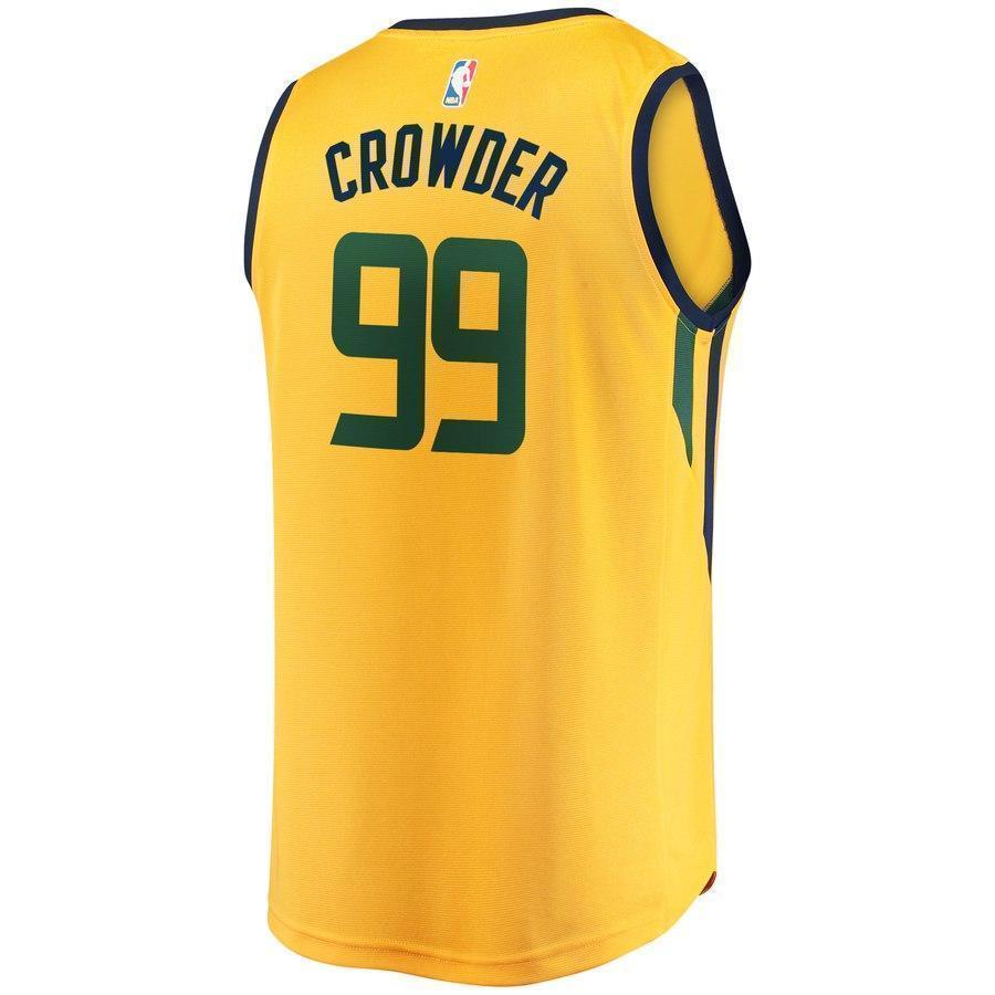 99-Jae Crowder Utah Jazz  Player Jersey Gold - Statement Edition