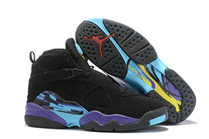 Nike Jordan 8 Men's Sneakers Black Purple