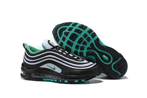 Nike Air Max 97  Women's Shoes Black White Green