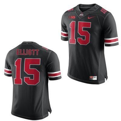 #15 Ohio State Buckeyes Nike Football Jersey - Black