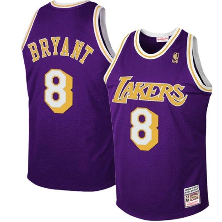 Los Angeles Lakers #8 Kobe Bryant Purple 1997 Hardwood Classics Road Jersey