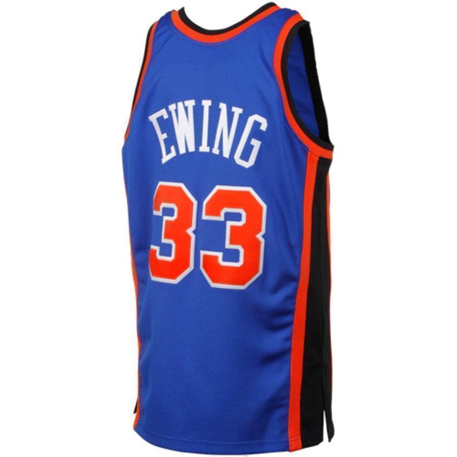 Patrick Ewing New York Knicks 1996-1997 Hardwood Classics Throwback  - Royal Blue