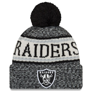 Oakland Raiders New Era 2019 Knit Hat – Black