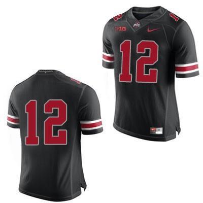 #12 Ohio State Buckeyes Nike Football Jersey - Black
