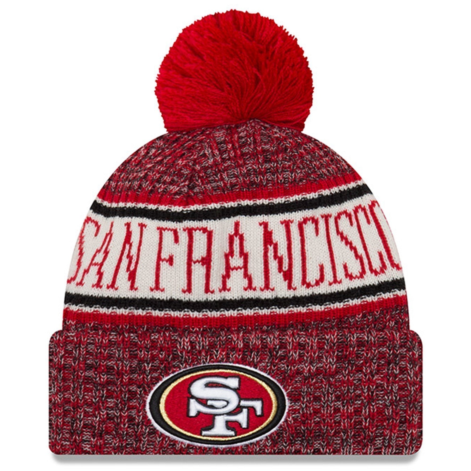 San Francisco 49ers New Era 2019 Knit Hat – Scarlet