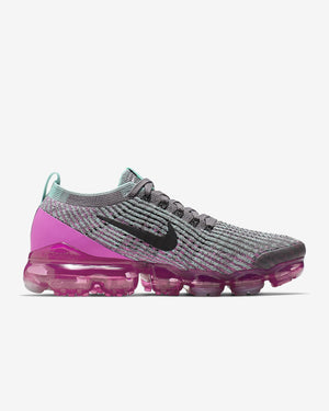 Nike Air VaporMax Flyknit 3 Metallic Silver/ Laser Fuchsia Women's Shoe