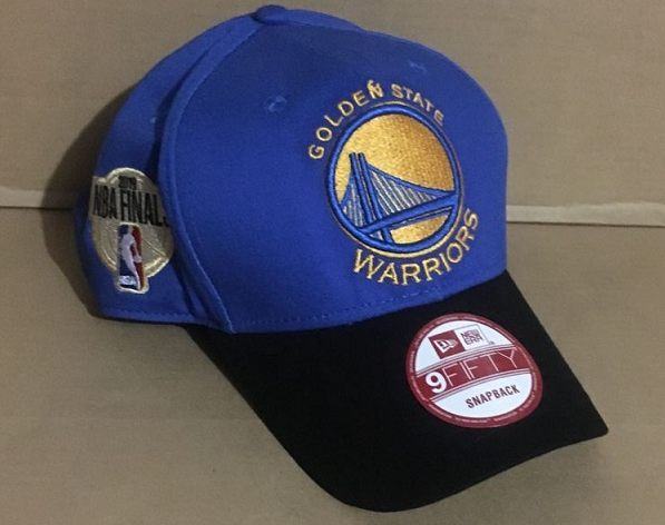 Golden State Warriors New Era 2019 NBA Finals Bound Side Patch  Adjustable Hat - Royal/Black