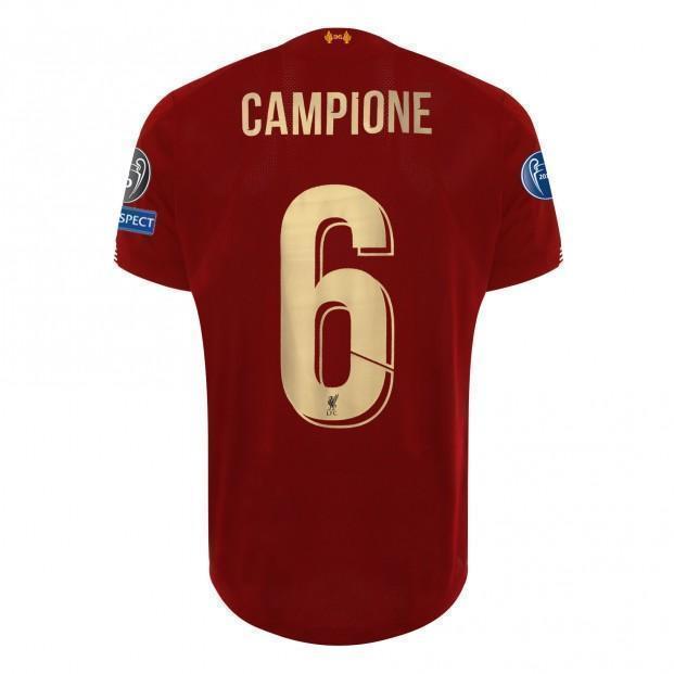 LFC MENS EUROPEAN HOME SHIRT 19/20 - UCL GOLD - CAMPIONE 6