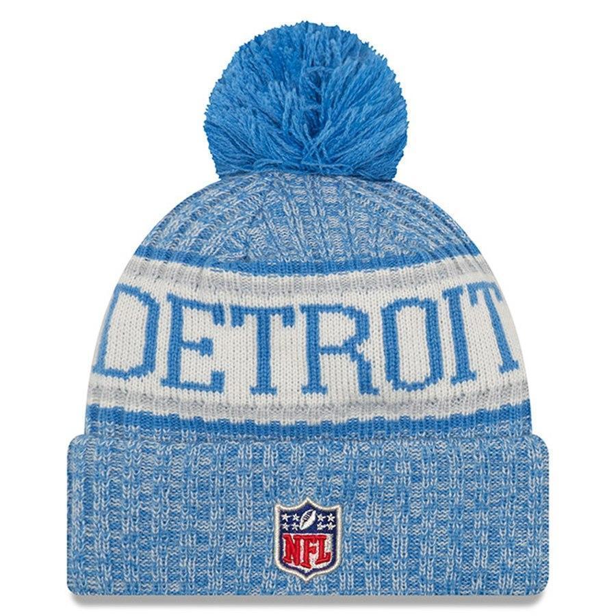 Detroit Lions New Era 2019 Cold Weather Knit Hat – Blue