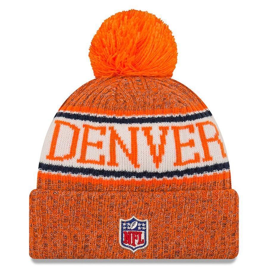 Denver Broncos New Era 2019 Cold Weather Knit Hat – Orange