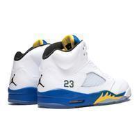 Men's Jordan 5 Retro Laney Basketball Shoes - White