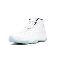 Men's Jordan 11 Retro Legend Blue Basketball Shoes - White