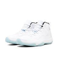 Men's Jordan 11 Retro Legend Blue Basketball Shoes - White