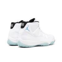 Men's Jordan 11 Retro Legend Blue Basketball Shoes - White