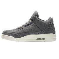 Men's Jordan 3 Retro Wool Basketball Shoes - Grey