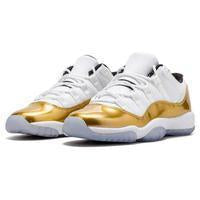 Men's Jordan 11 Retro Low Basketball Shoes - Gold