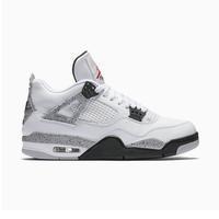 Men's Jordan 4 Basketball Shoes - White