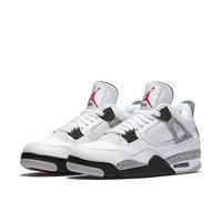 Men's Jordan 4 Basketball Shoes - White