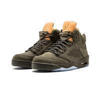 Men's Jordan 5 Retro Take Flight Basketball Shoes - Olive