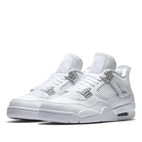 Men's Jordan 4 Laser Basketball Shoes - Off White