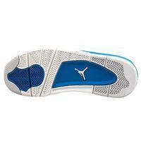 Men's Jordan 4 Retro Basketball Shoes - White Blue