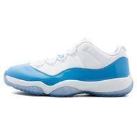 Men's Jordan 11 Low Basketball Shoes - White Blue