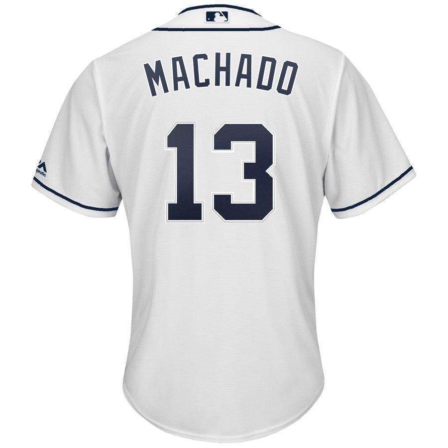 Manny Machado San Diego Padres Majestic Jersey – White