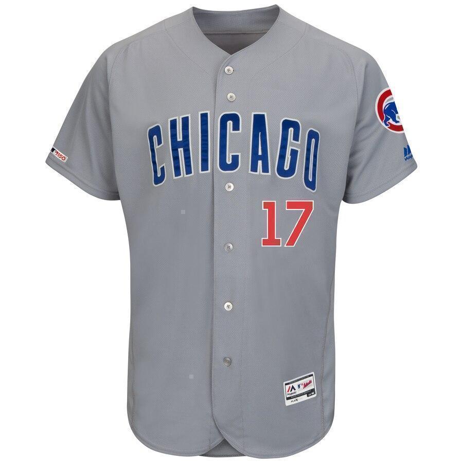 Kris Bryant Chicago Cubs Majestic Road Flex Base Collection Player Jersey - Gray/Royal