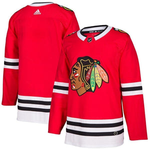 Chicago Blackhawks adidas Home Blank Jersey - Red