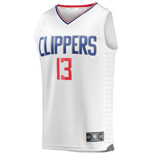 Paul George LA Clippers Fanatics Branded Fast Break Replica Jersey White - Association Edition