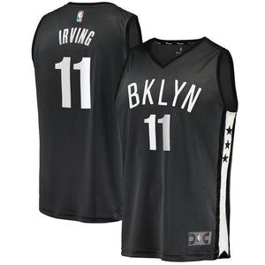 Kyrie Irving Brooklyn Nets Fanatics Branded  Fast Break Jersey Charcoal - Statement Edition