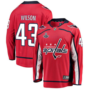 Tom Wilson Washington Capitals 2018 Stanley Cup Champions Home Breakaway Player Jersey - Red