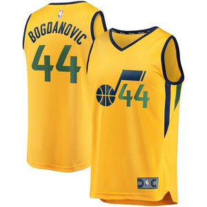 Bojan Bogdanovic Utah Jazz Fanatics Branded Fast Break Jersey Gold – Statement Edition