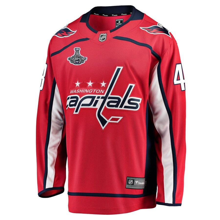 Tom Wilson Washington Capitals 2018 Stanley Cup Champions Home Breakaway Player Jersey - Red