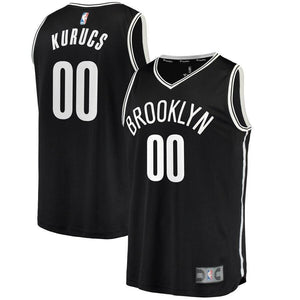 Rodions Kurucs Brooklyn Nets Fanatics Branded Fast Break Jersey - Icon Edition - Black