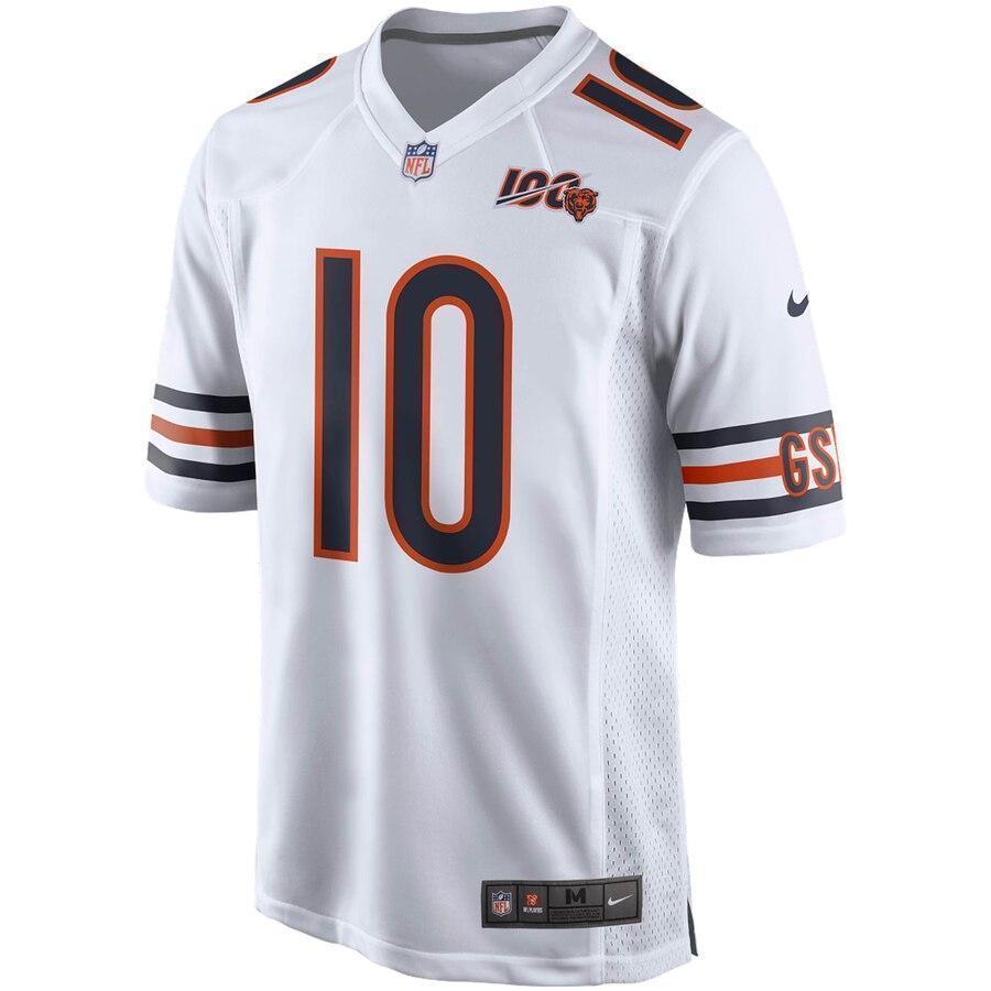 Mitchell Trubisky Chicago Bears Nike 100th Season Game Jersey - White