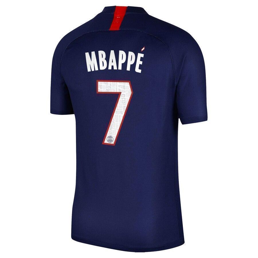 Kylian Mbappé Paris Saint-Germain Home Soccer Jersey 2019-20 – Navy