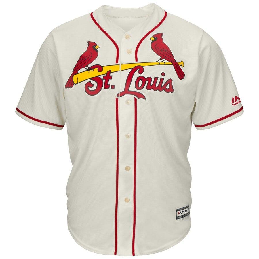 Paul Goldschmidt St. Louis Cardinals Majestic Alternate Official Cool Base Player Jersey - Cream
