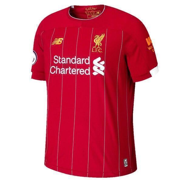 Mohamed Salah Liverpool New Balance Home Soccer Jersey 2019-20 Jersey – Red