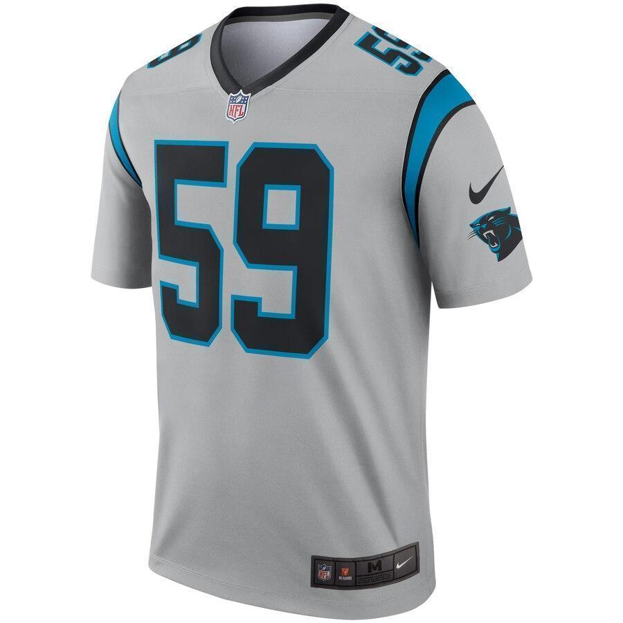 Luke Kuechly Carolina Panthers Nike Inverted Legend Jersey - Silver