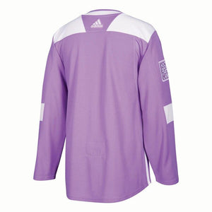 Nashville Predators adidas 2018 Hockey Fights Cancer Blank Practice Jersey - Purple