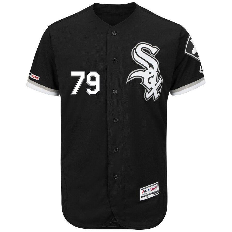 Jose Abreu Chicago White Sox Majestic Alternate Flex Base Collection Player Jersey - Black/White
