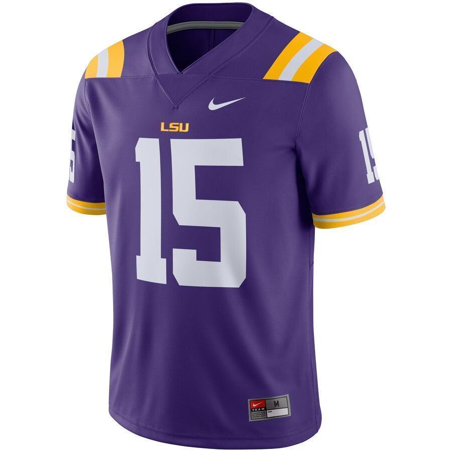 LSU Tigers Nike Team Game Football Jersey - Purple