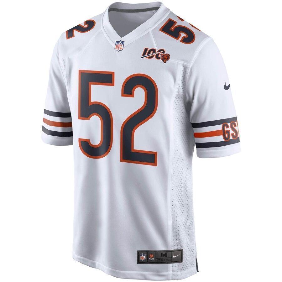 Khalil Mack Chicago Bears Nike 100th Season Game Jersey - White
