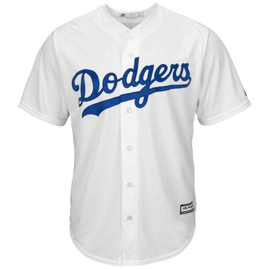 Los Angeles Dodgers Majestic Official Cool Base Jersey - White/Royal
