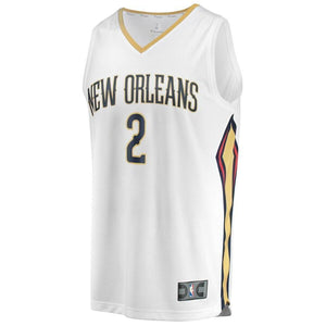 Lonzo Ball New Orleans Pelicans Fanatics Branded Fast Break Jersey White - Association Edition