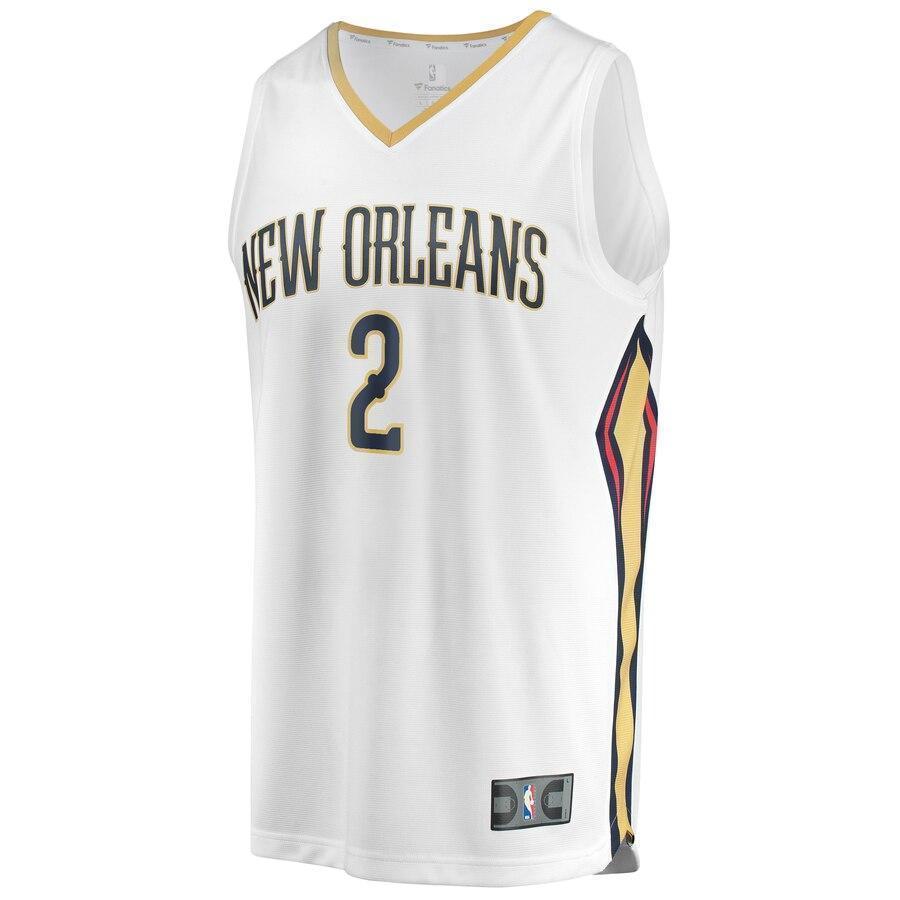 Lonzo Ball New Orleans Pelicans Fanatics Branded Fast Break Jersey White - Association Edition