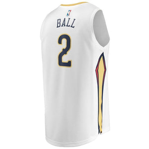 Lonzo Ball New Orleans Pelicans Fanatics Branded Fast Break Jersey White - Association Edition